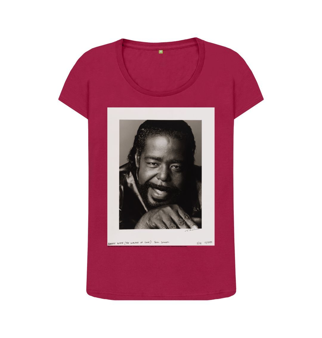Cherry barry white women's scoop neck t shirt