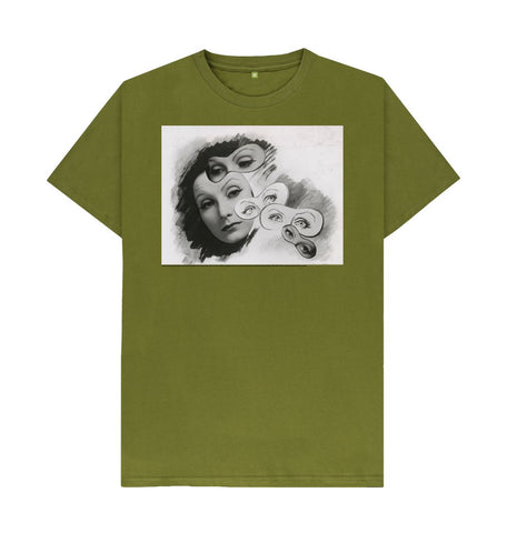Moss Green Greta Garbo Unisex t-shirt