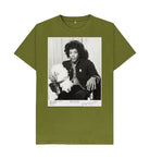 Moss Green Jimi Hendrix Unisex Crew Neck T-shirt