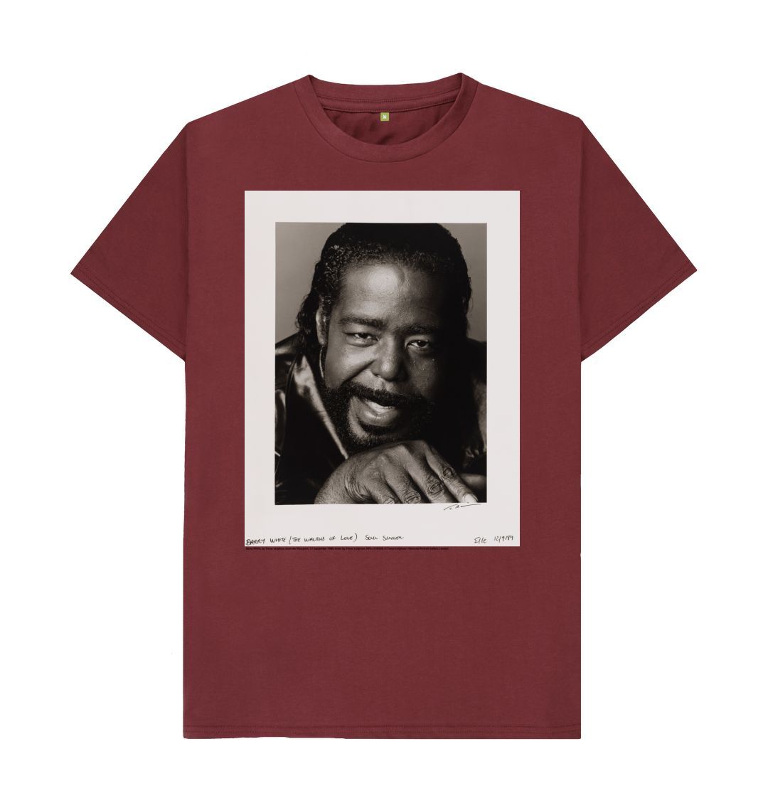 Red wine barry white unisex crew neck t shirt