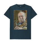 Denim Blue Winston Churchill Unisex T-Shirt