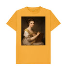 Mustard Angelica Kauffmann Unisex Crew Neck T-shirt
