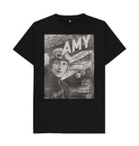 Black Amy Johnson sheet music cover Unisex T-Shirt