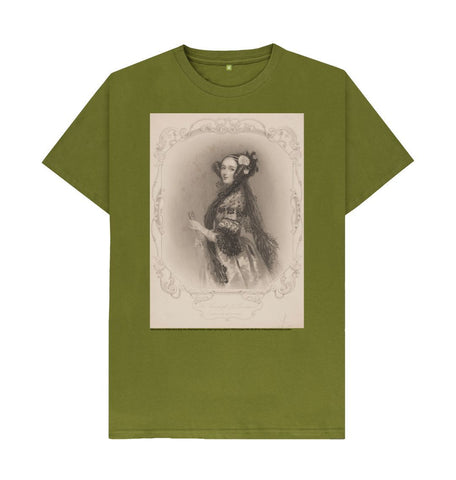 Moss Green Ada Lovelace Unisex Crew Neck T-shirt