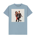 Stone Blue Joanna Lumley; Jennifer Saunders as Edina and Patsy in 'Absolutely Fabulous' Unisex Crew Neck T-shirt