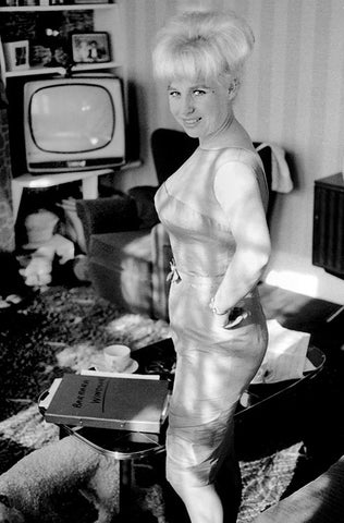 Black and white photograph of Barbara Windsor by Michael Ward, 1962.