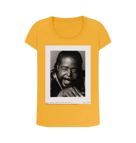 Mustard Barry White Women's Scoop Neck T-shirt