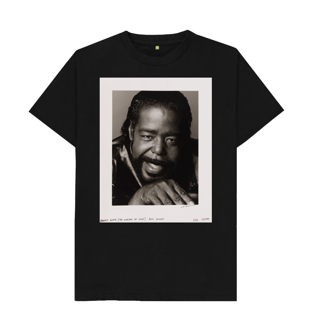 Black barry white unisex crew neck t shirt