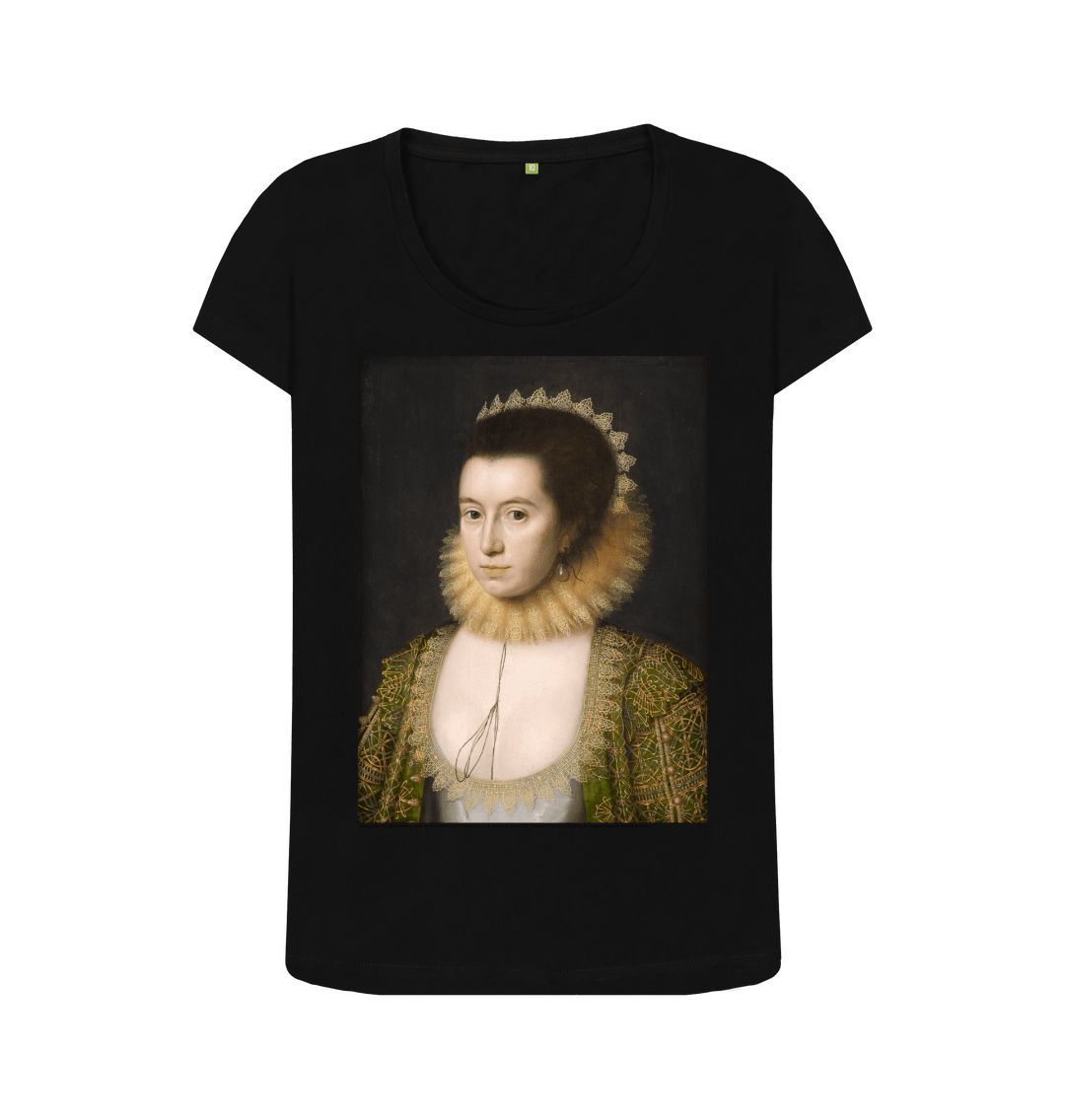 Black anne, countess of pembroke women's scoop neck t shirt