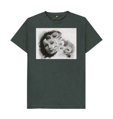 Dark Grey Greta Garbo Unisex t-shirt