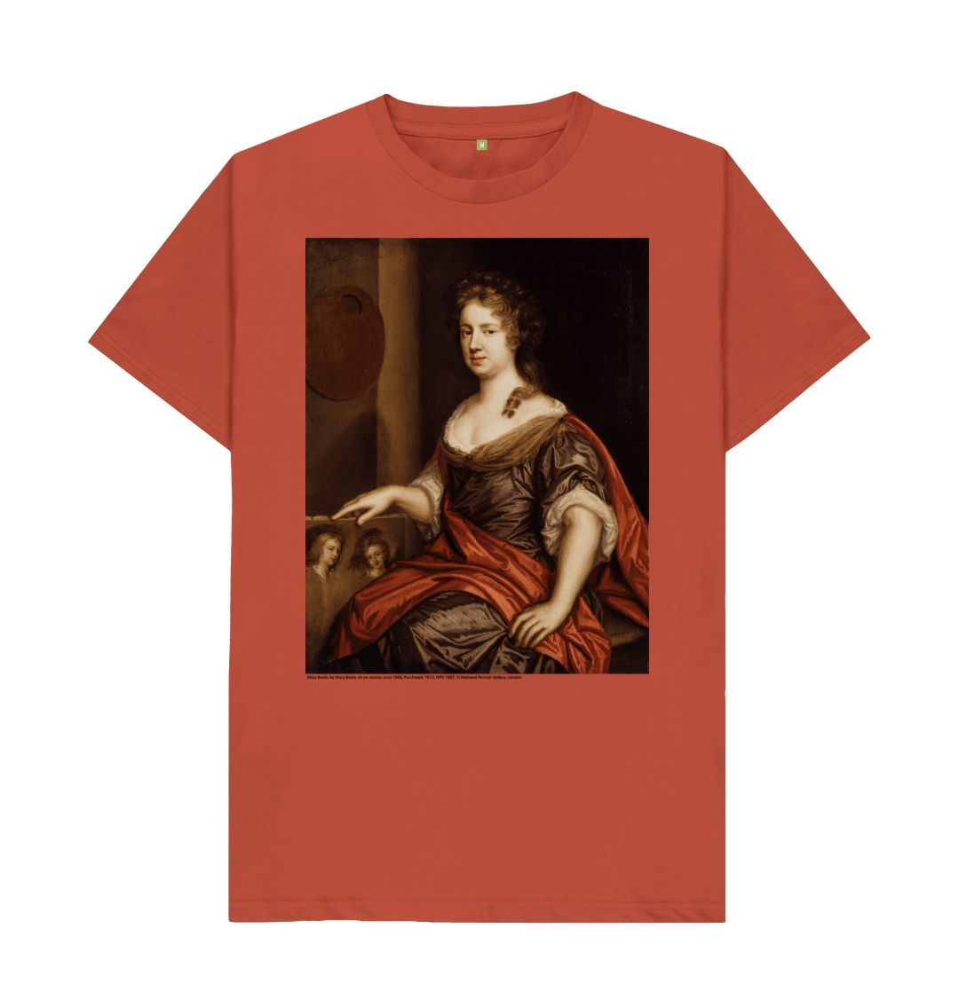 Rust mary beale unisex crew neck t shirt