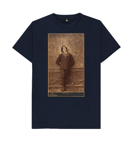 Navy Blue Oscar Wilde Unisex t-shirt