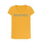 Mustard SEACOLE Women's scoop neck t-shirt
