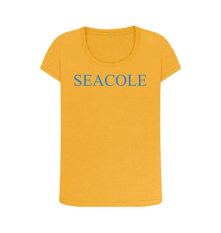 Mustard SEACOLE Women's scoop neck t-shirt