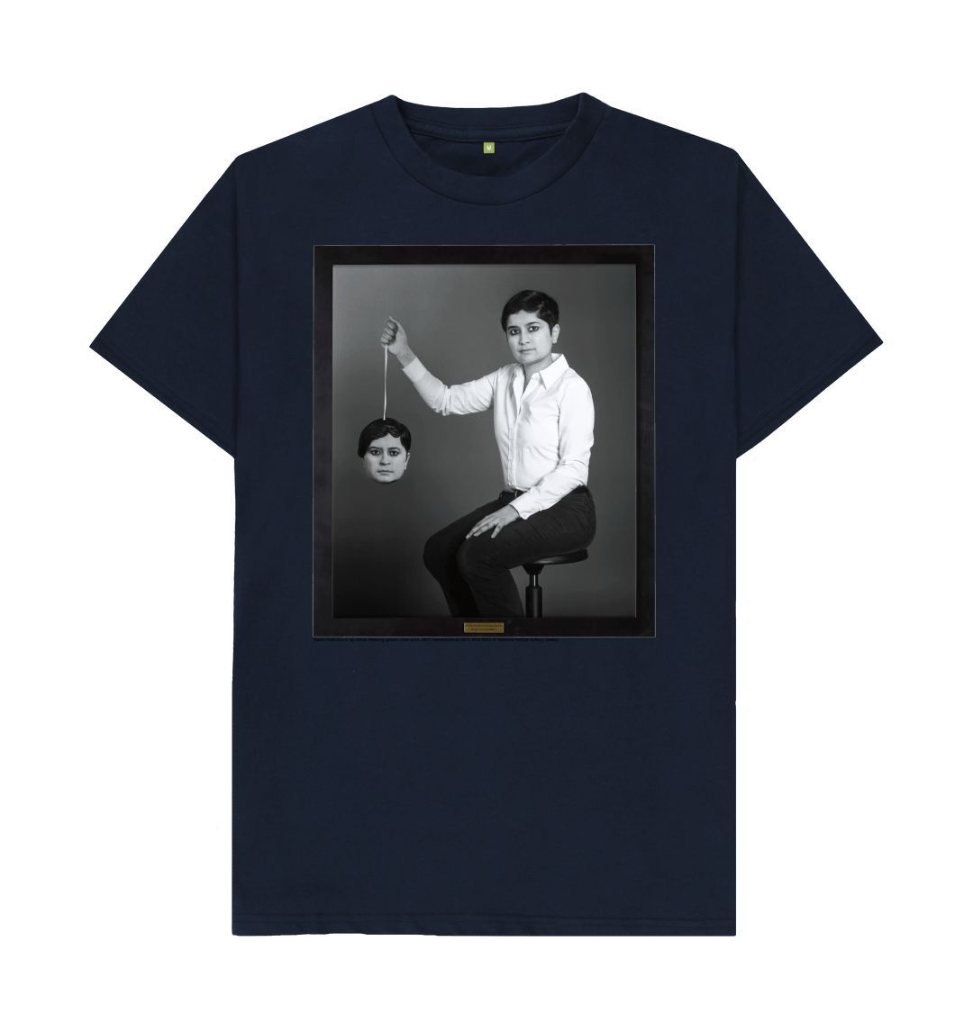 Navy blue shami chakrabarti unisex crew neck t shirt