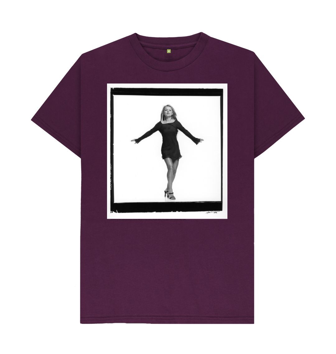 Purple geri halliwell unisex crew neck t shirt