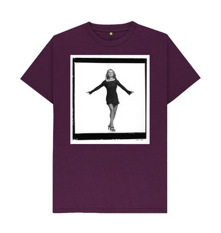 Purple Geri Halliwell Unisex Crew Neck T-shirt