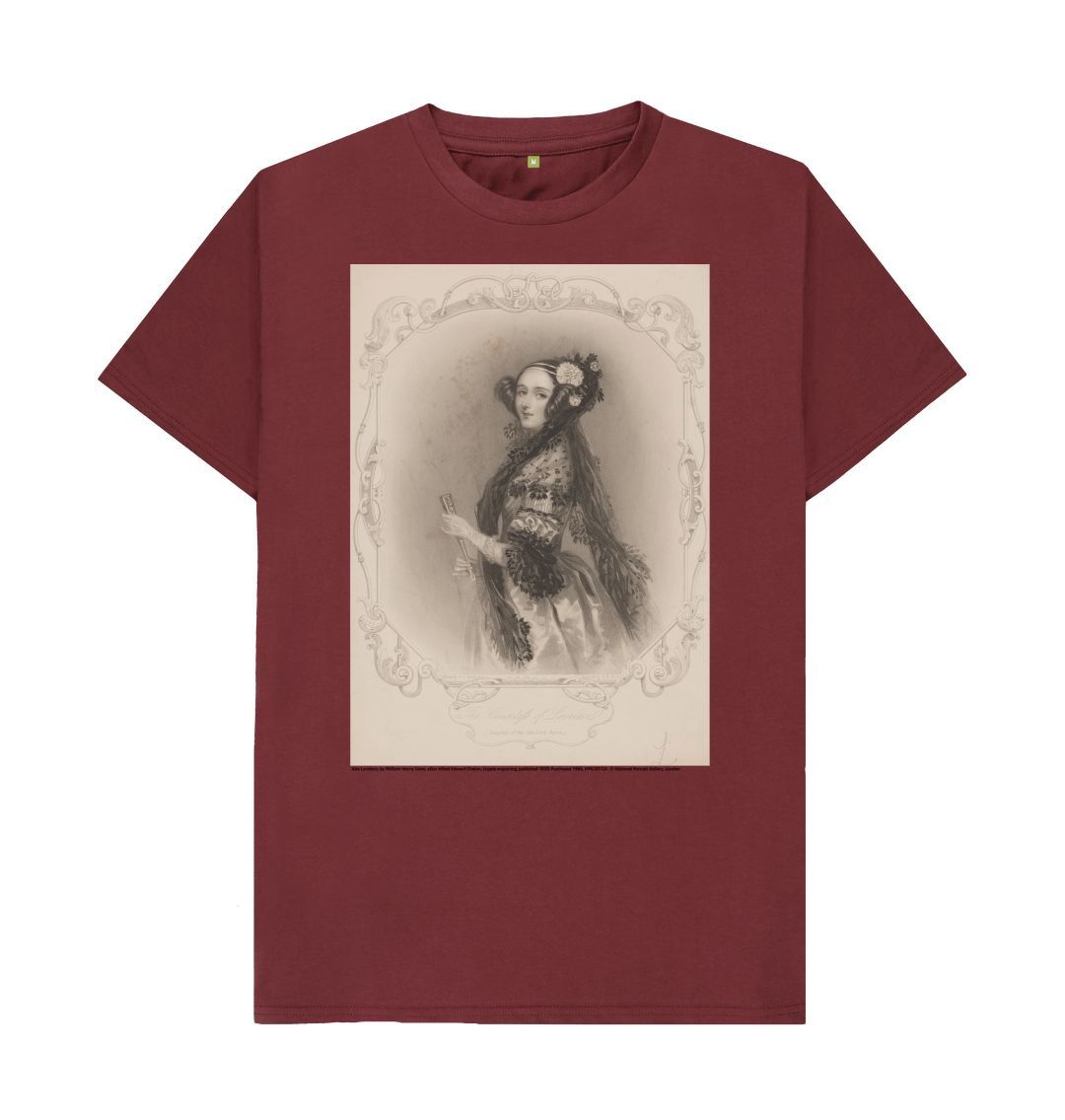 Red wine ada lovelace unisex crew neck t shirt