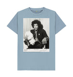 Stone Blue Jimi Hendrix Unisex Crew Neck T-shirt