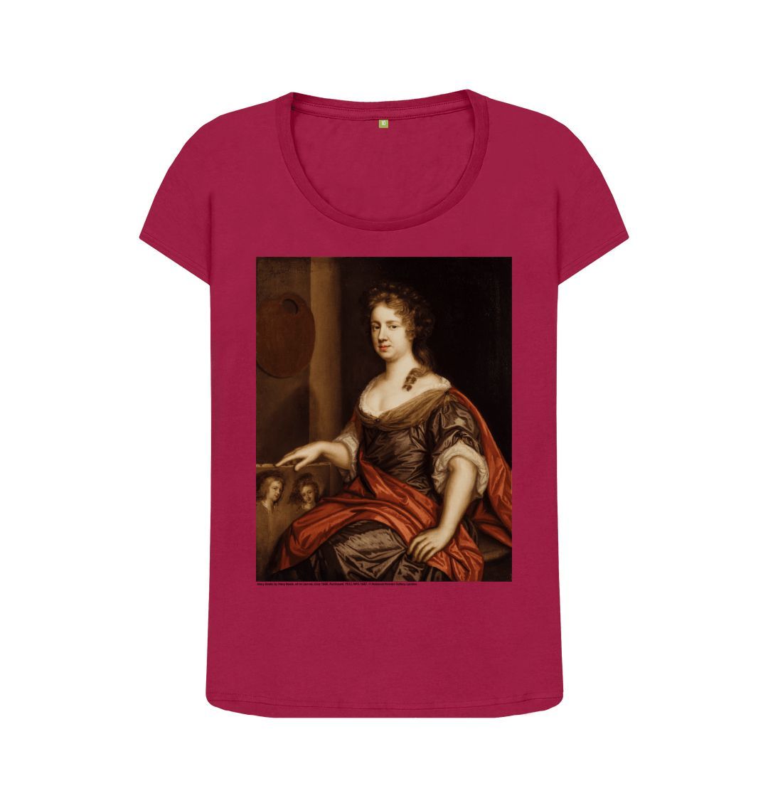 Cherry mary beale women's scoop neck t shirt