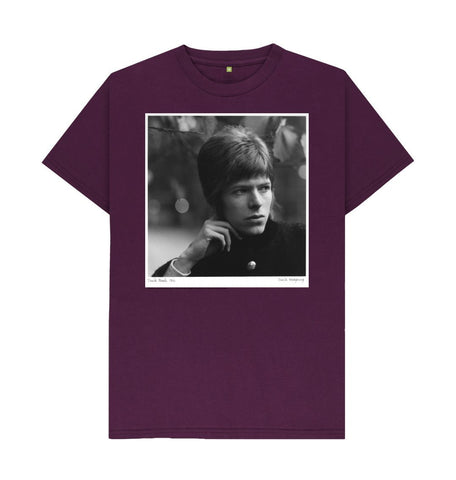 Purple David Bowie Unisex Crew Neck T-shirt