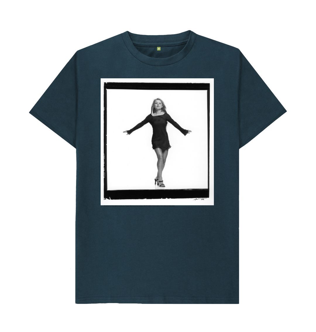 Denim blue geri halliwell unisex crew neck t shirt