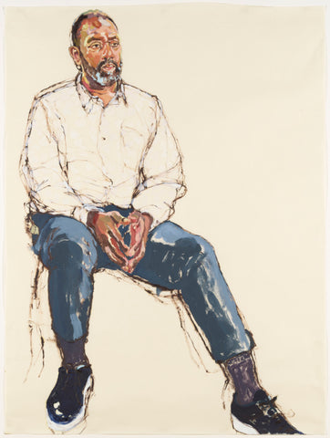 Portrait of Lenny Henry by Morag Caister, winner of Sky Portrait Artist of the Year 2022.