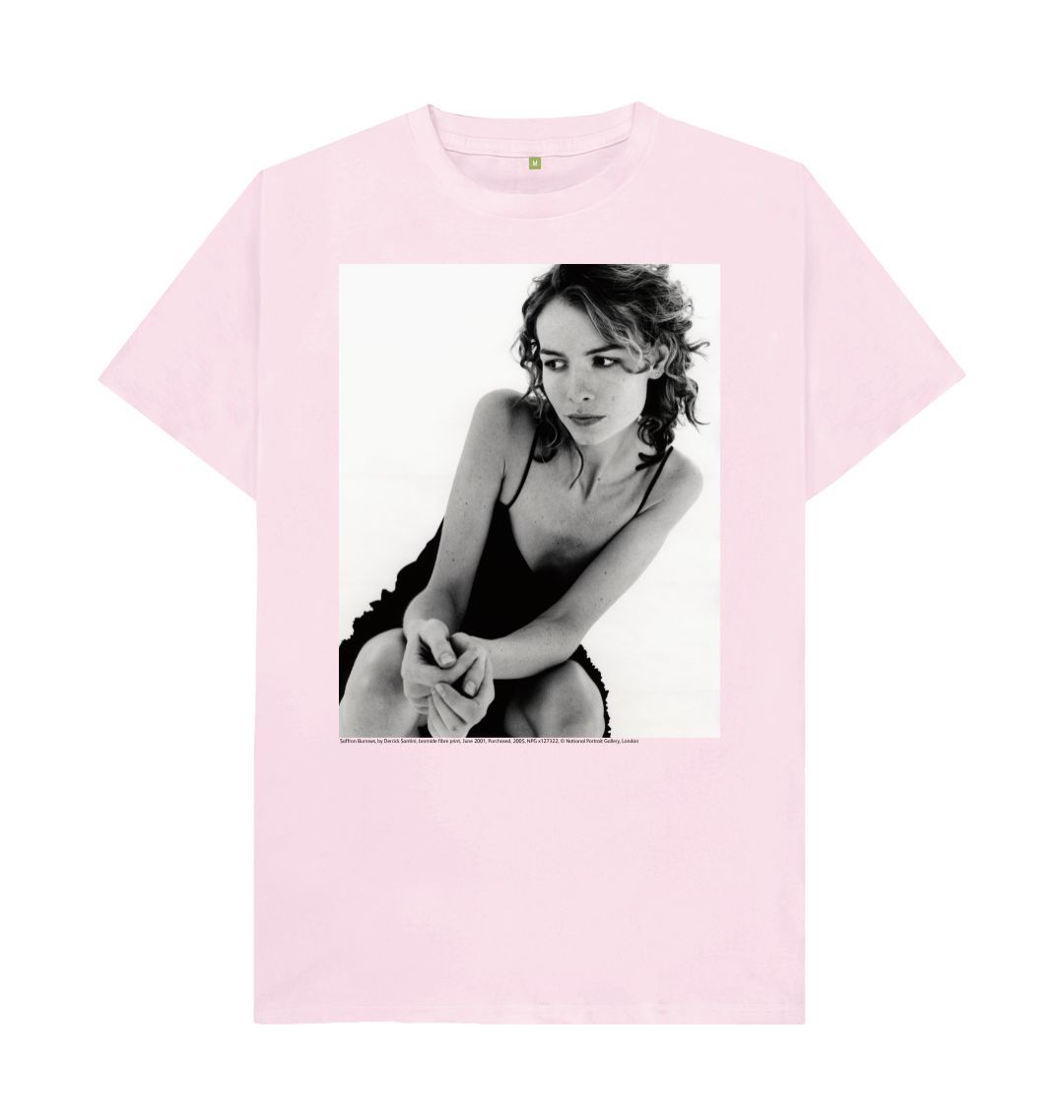 Pink saffron burrows unisex t shirt