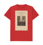 Red William Shakespeare Unisex T-Shirt