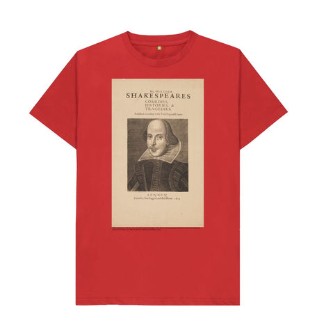 Red William Shakespeare Unisex T-Shirt
