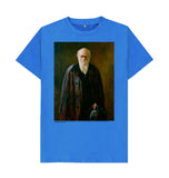 Bright Blue Charles Darwin Unisex T-Shirt