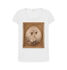 White Sarah Biffin Women's Scoop Neck T-shirt