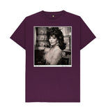 Purple Joan Collins Unisex T-Shirt