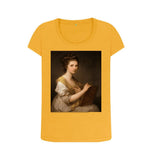 Mustard Angelica Kauffmann Women's Scoop Neck T-shirt