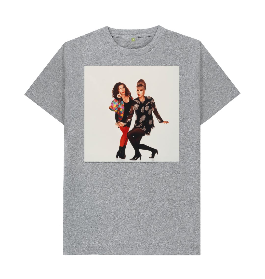 Athletic grey joanna lumley; jennifer saunders as edina and patsy in 'absolutely fabulous' unisex crew neck t shirt