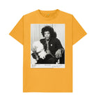 Mustard Jimi Hendrix Unisex Crew Neck T-shirt