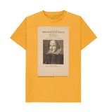 Mustard William Shakespeare Unisex T-Shirt