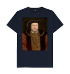 Navy Blue King Henry VIII  Unisex T-Shirt