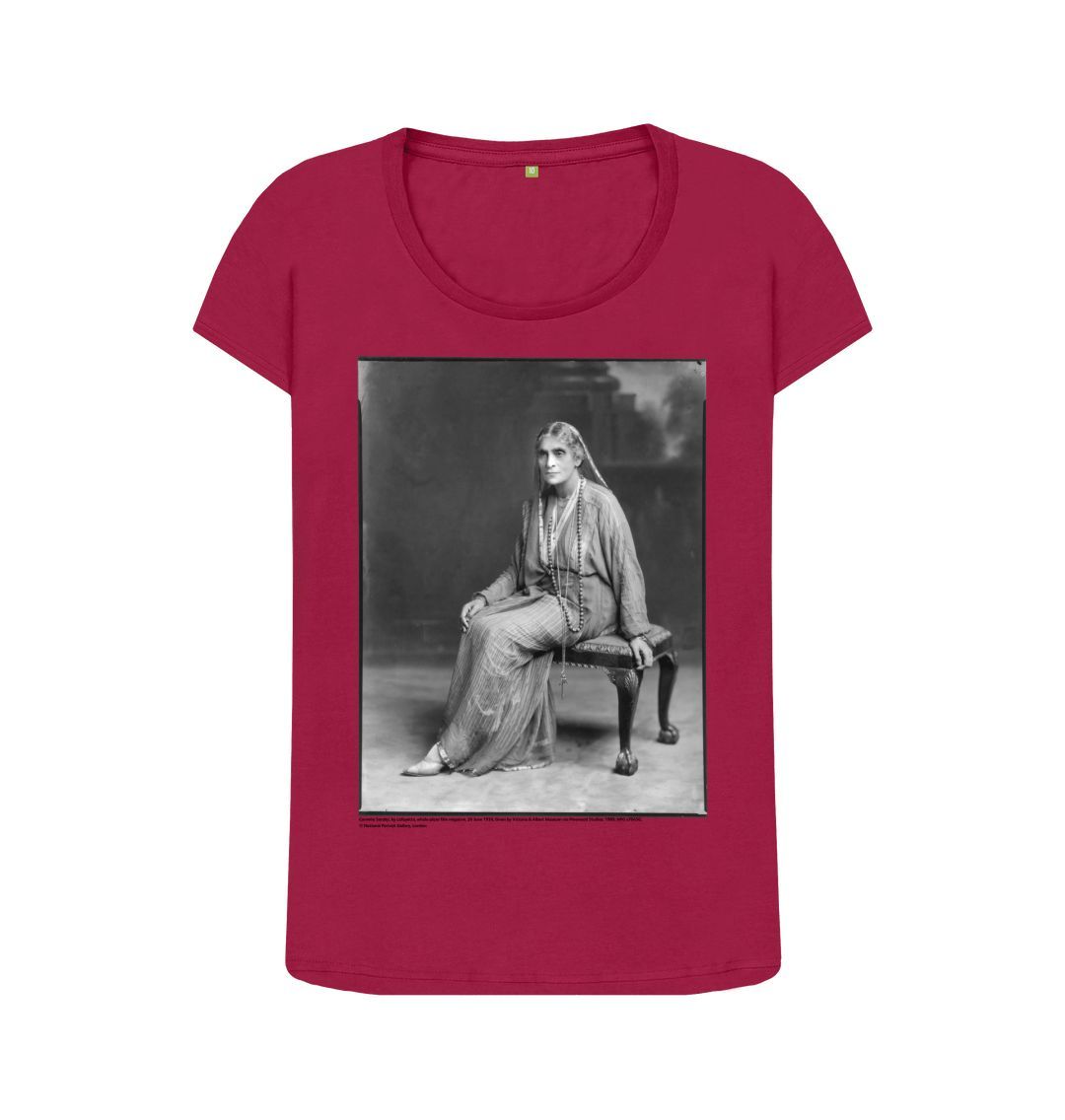 Cherry cornelia sorabji women's scoop neck t shirt