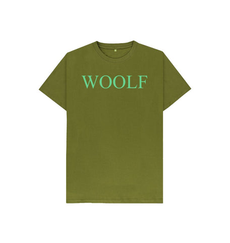 Moss Green Kids WOOLF t-shirt