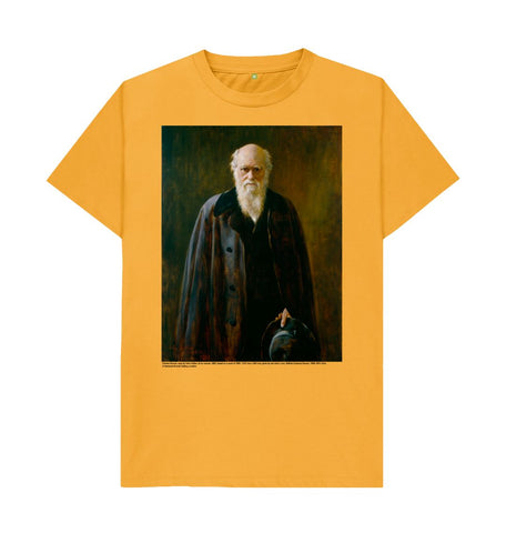 Mustard Charles Darwin Unisex T-Shirt