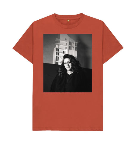 Rust Zaha Hadid, 1991 unisex t-shirt