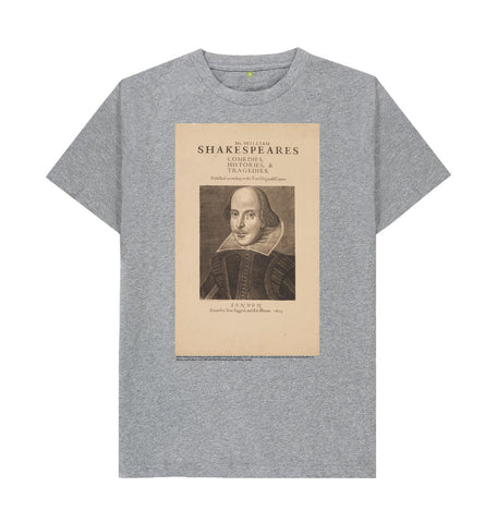 Athletic Grey William Shakespeare Unisex T-Shirt