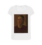 White Helen Brook Women's Scoop Neck T-shirt