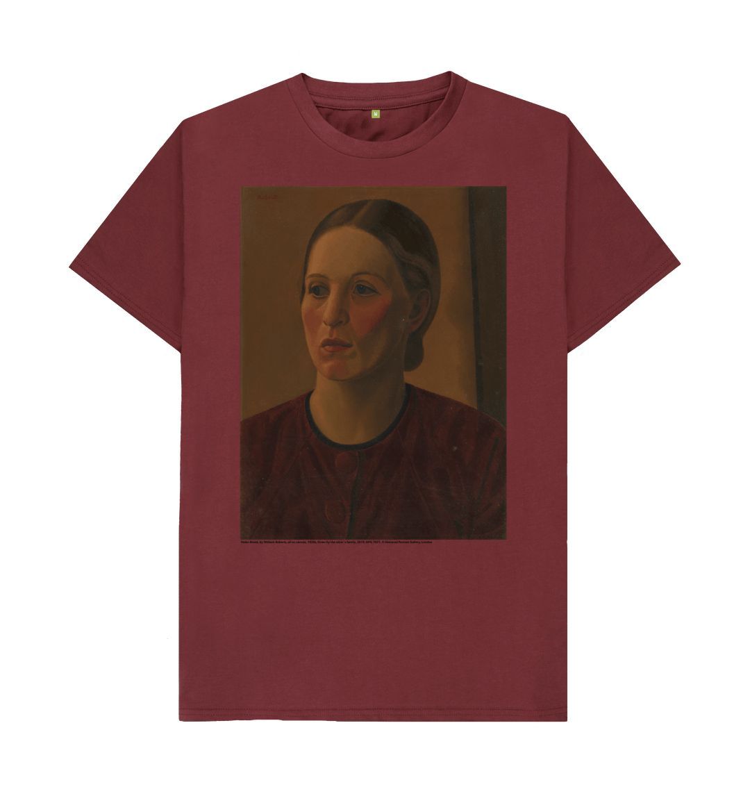 Red wine helen brook unisex crew neck t shirt