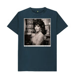Denim Blue Joan Collins Unisex T-Shirt
