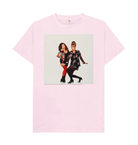 Pink Joanna Lumley; Jennifer Saunders as Edina and Patsy in 'Absolutely Fabulous' Unisex Crew Neck T-shirt