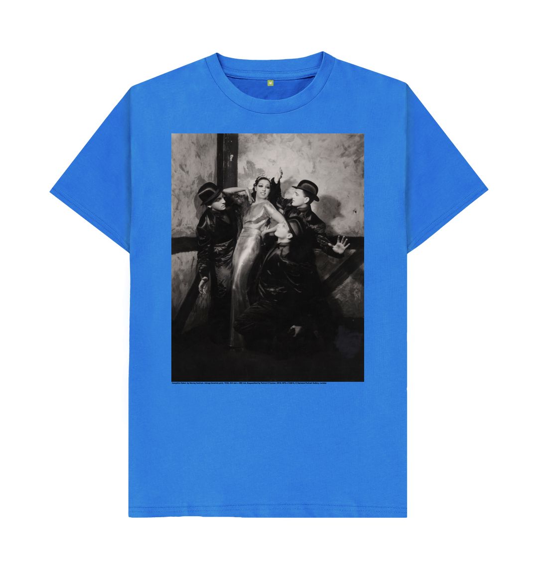 Bright blue josephine baker unisex t shirt