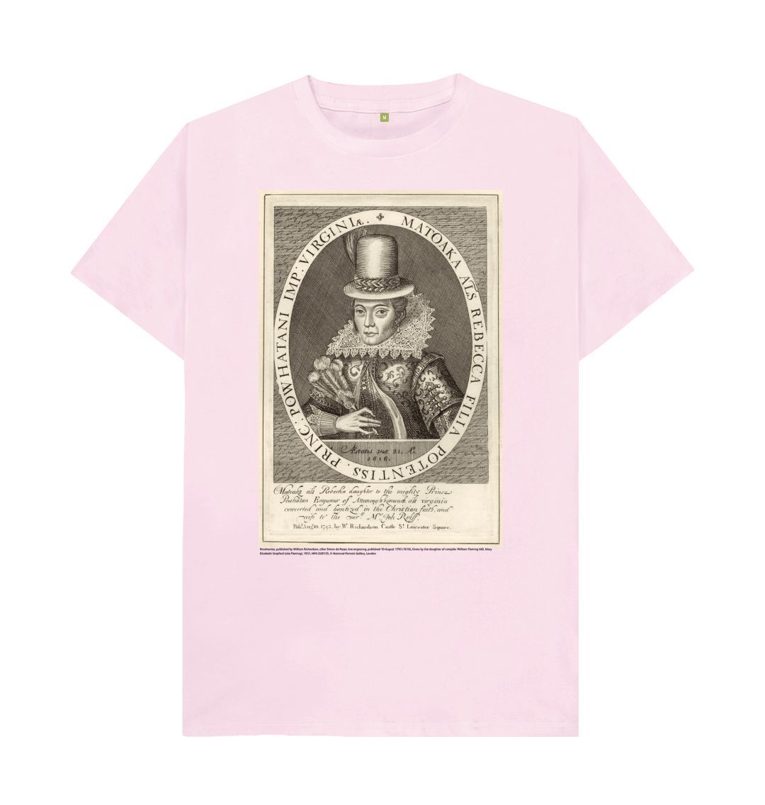 Pink pocahontas unisex crew neck t shirt