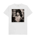 White Joan Collins Unisex T-Shirt